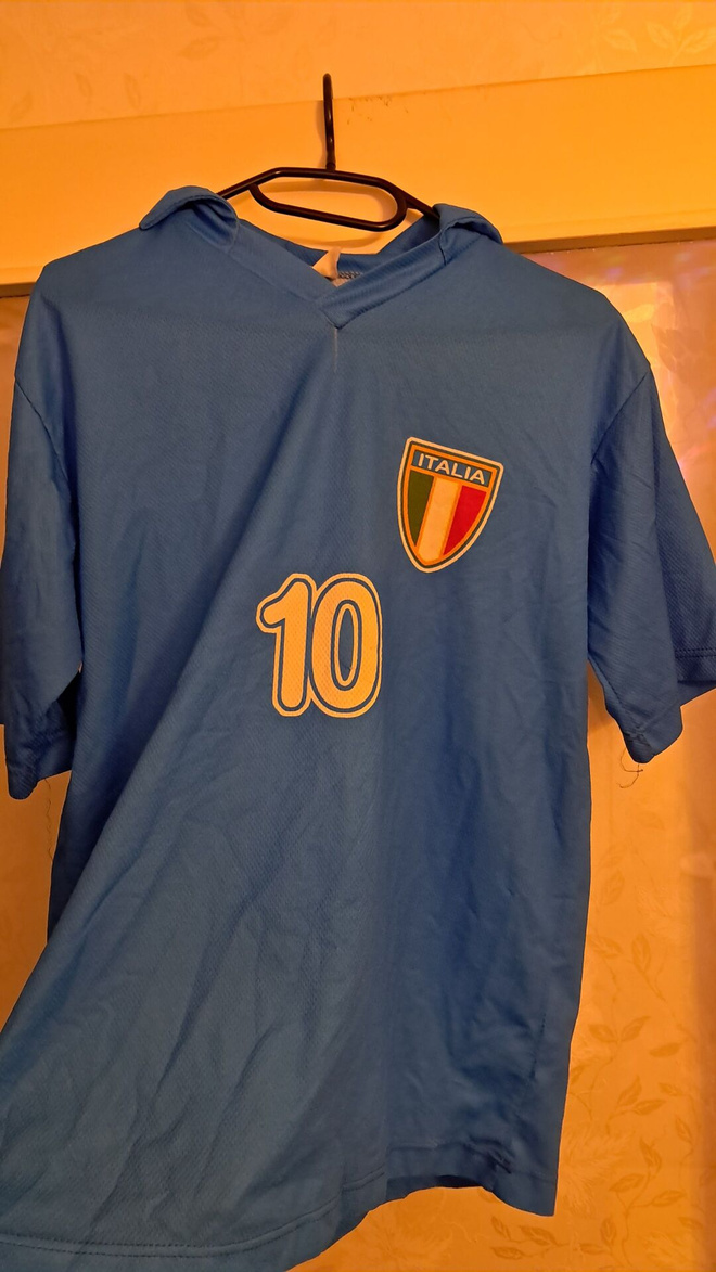 Italia Totti 10 jalkapallopaita koko L sininen