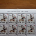 Postimerkkiarkki Punainen Risti 1986 perhosia - 5,00 + 0,50 - pikkukuva 2