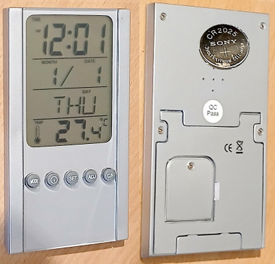 Kello, Päivämäärä +Lämpötila