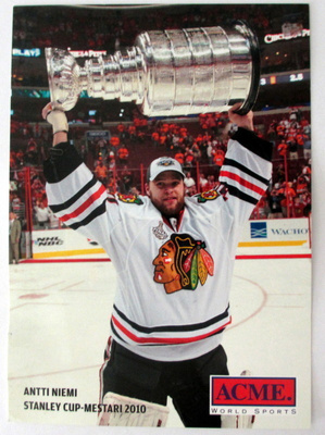 Antti Niemi Chicago Black Hawks postikortti