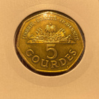 Haitin kolikko 5 Gourdes UNC, 1998 - pikkukuva 1