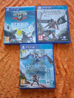 3 kpl kuvan PS4 pelejä. Kaikissa suomi tekstit.