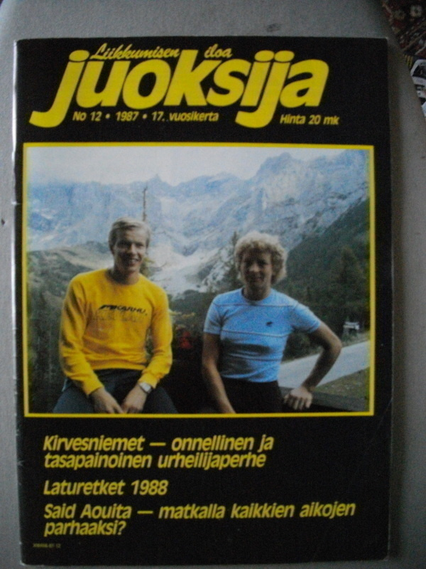 Juoksija lehti Nro 12/1987 (13.3)