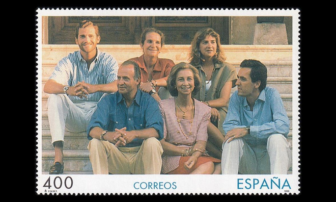 Espanja 3276 ** Kuninkaallinen perhe blokki (1996)
