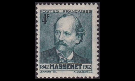 Ranska 555 ** Oopperasäveltäjä Jules Massenet (1942)