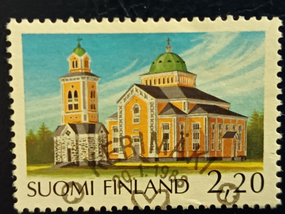 -88 Kerimäen Kirkko. EP-Leimattu