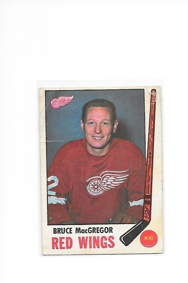 1969-70 Topps #63 Bruce MacGregor Detroit Red Wings
