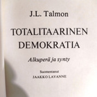 Totalitaarinen demokratia. Alkuperä ja synty Talmon J.L. - pikkukuva 3