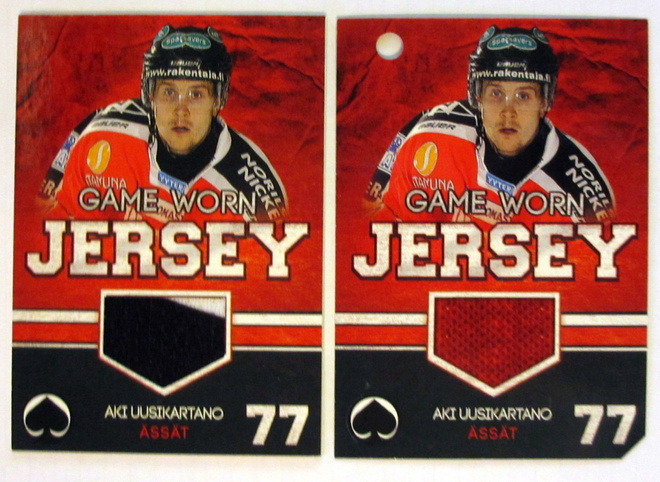 Aki Uusikartano Ässät Jersey Cardset 2012-13