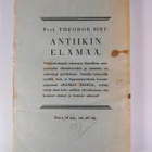 Theodor Birt : Antiikin elämää - pikkukuva 2
