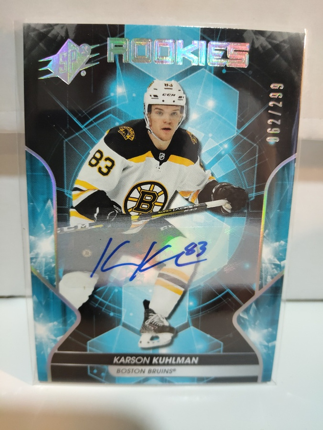 2019-20 SPx - Autographs #89 Karson Kuhlman AU 062/299