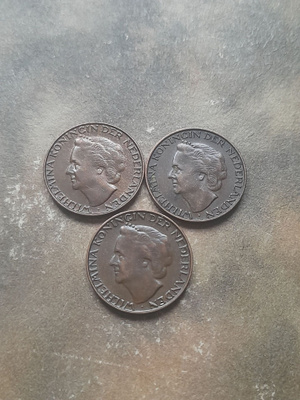 Hollanti 1 cent 1948, 3kpl
