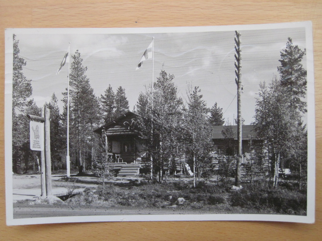 VANHA Postikortti Lappi Rovaniemi 1961