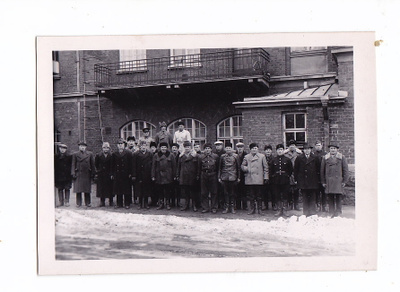 VANHA Valokuva Postikortti Turku Palokunta VPK 1940-l