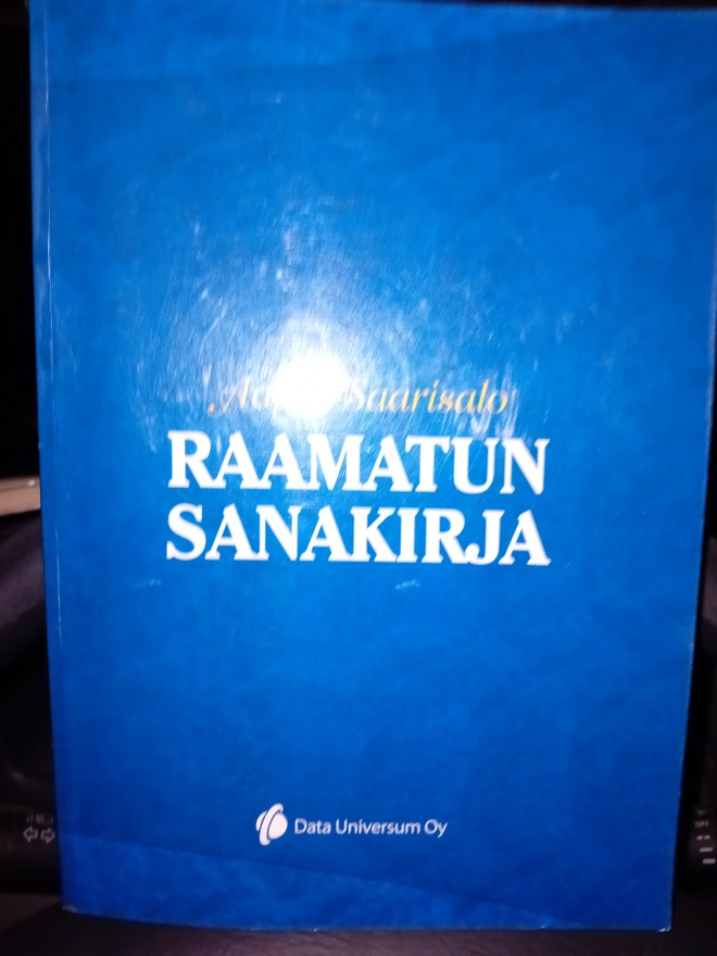 Aapeli Saarisalo  :  Raamatun sanakirja  ( SIS POSTIKULU )