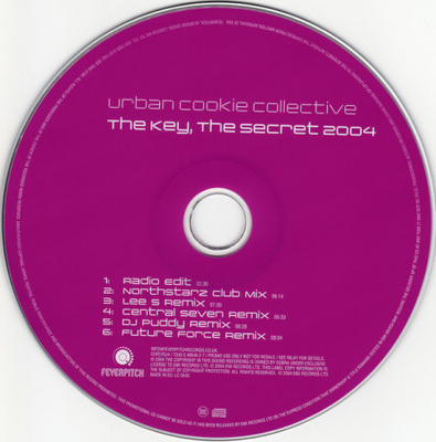 Urban Cookie Collective • The Key, The Secret 2004 PROMO CDM