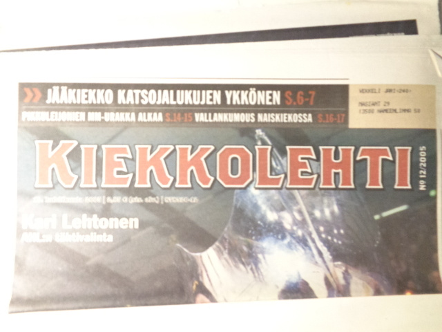 Kiekkolehti Nro 12/2005 (20.12)