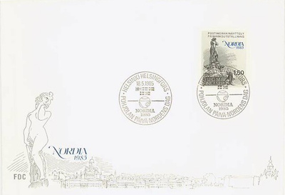 1985 Nordia Pohjolan päivä-leimakuori