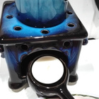 KAUNIS SININEN "OIL BURNER" KERAAMINEN TUIKKULYHTY - pikkukuva 1