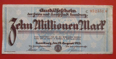 GERMANY 5 000 000 MARK 1923 (K15-S68)