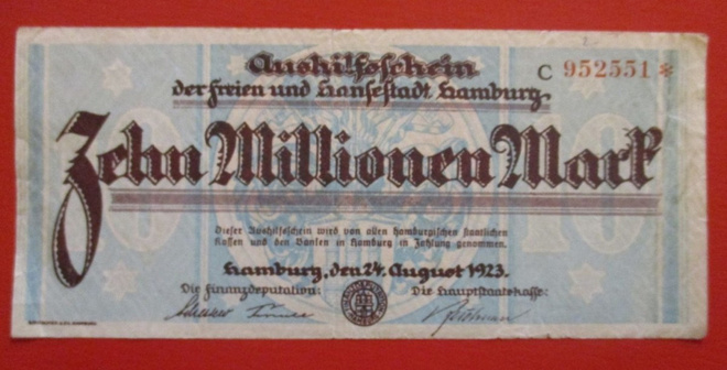 GERMANY 5 000 000 MARK 1923 (K15-S68)