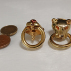 90s Gold Plated  pantteri korvakorut - pikkukuva 4