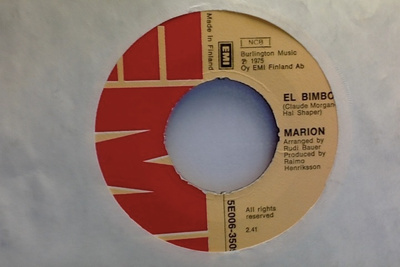 MARION  ::  EL  BIMBO  ::  VINYYLI 7"   FINLAND   1975  !!