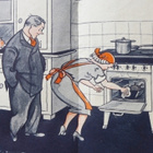 Lehti saksalainen huumori v. 1938 , koko 30x21cm - pikkukuva 4
