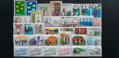 SUOMI 70-80 luku postimerkkejä ** 34 kpl (LAPE 50€+)