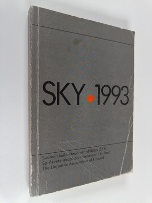 SKY 1993 : Suomen kielitieteellisen yhdistyksen vuosikirj...