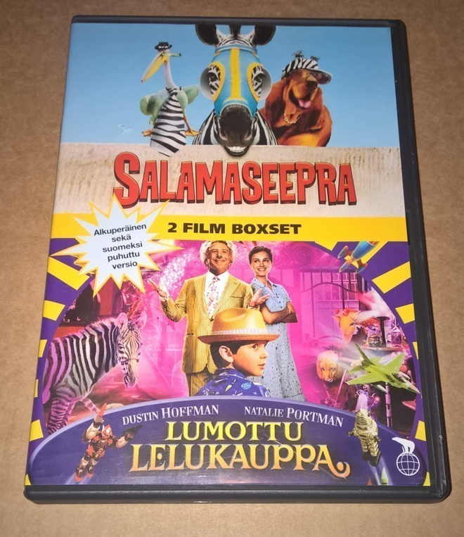 LUMOTTU LELUKAUPPA  JA SALAMASEEPRA  TUPLA DVD