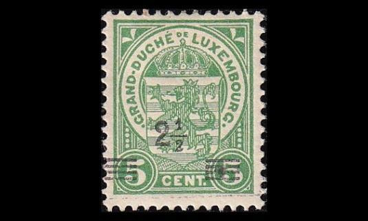 Luxemburg 107 * Käyttösarja 2½/5 C (1915)