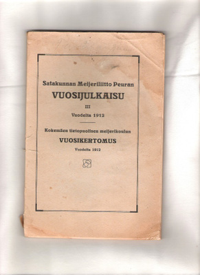 Meijeriliitto Peura, vuosijulkaisu 1912.