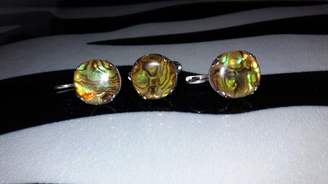 Vintage hopea Fire Agate sormus & korvakorut Maksico 925