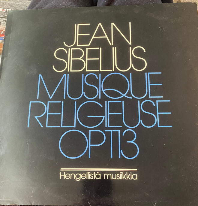 Sibelius: Musique Religieuse 1977 LP