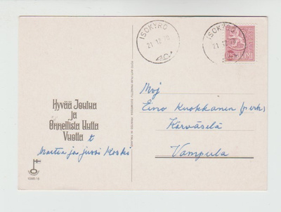 Postileima, ISOKYRÖ, vanha 1970-luku