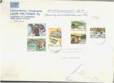 1983 postiennakkokirje, mm PR 1982