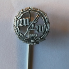 Hopea neulamerkki lehvillä MTM 1949, hopea 830 - pikkukuva 2