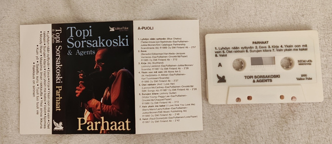 Topi Sorsakoski & Agents Parhaat c-kasetti