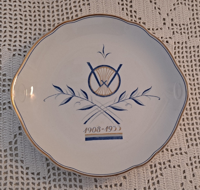Arabia, piippuleima, diamant massa, v 33, tarjoilulautanen