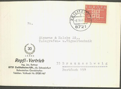 Bund Mi 407 kirje