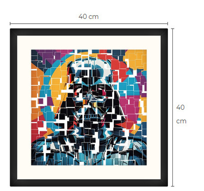 Uusi sci-fi Pop art print taulu 40 cm x 40 cm