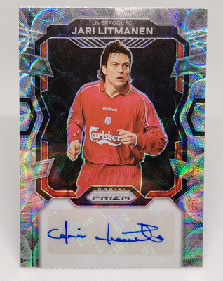2023-24 Panini Prizm Silver Jari Litmanen nimmarikortti