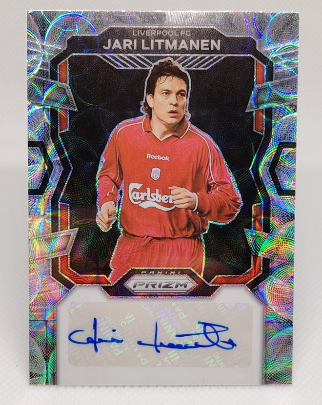 2023-24 Panini Prizm Silver Jari Litmanen nimmarikortti