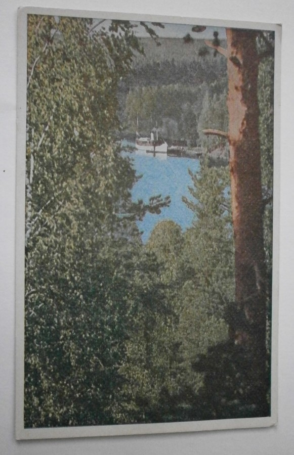 Saimaan rantamia, höyrylaivat, väripk, ei p.