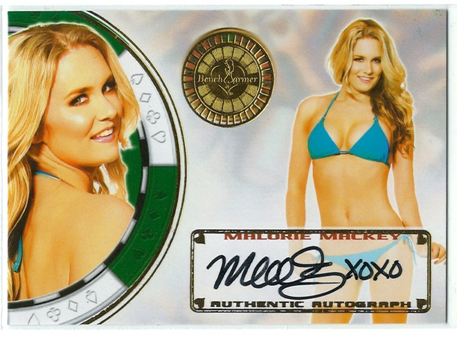 Bench Warmer 2013 Vegas Baby Autograph Malorie Mackey