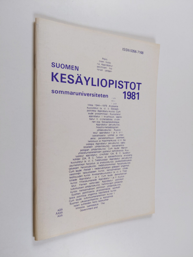 Suomen kesäyliopistot 1981