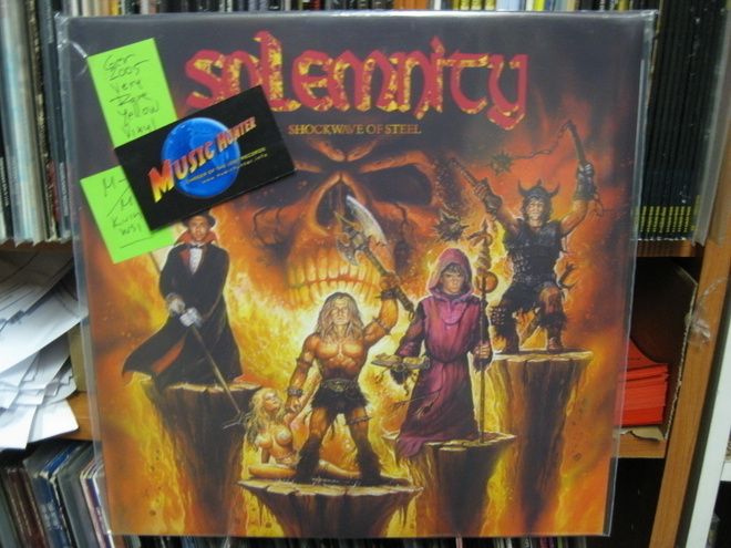 SOLEMNITY - SHOCKWAVE 2005 GER RARE YELLOW VINYL M-/M- LP