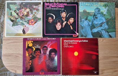 Return To Forever LP-levyt jazz fusion-paketti