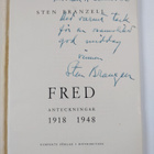 Sten Branzell : Fred : anteckningar 1918-1948 (signeeratt... - pikkukuva 3